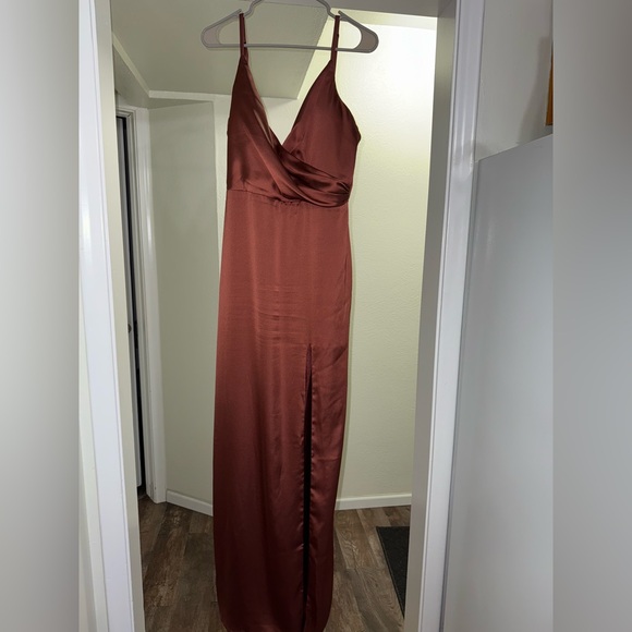 Revelry Rust Maxi Dress - Picture 2 of 8